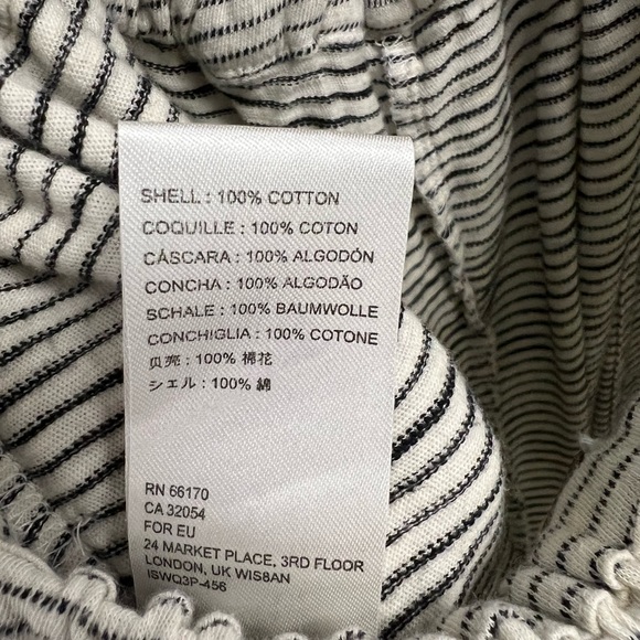 Free People This Is Your Sunday Striped Cutout Jumpsuit Size S Grey/White - Picture 6 of 13